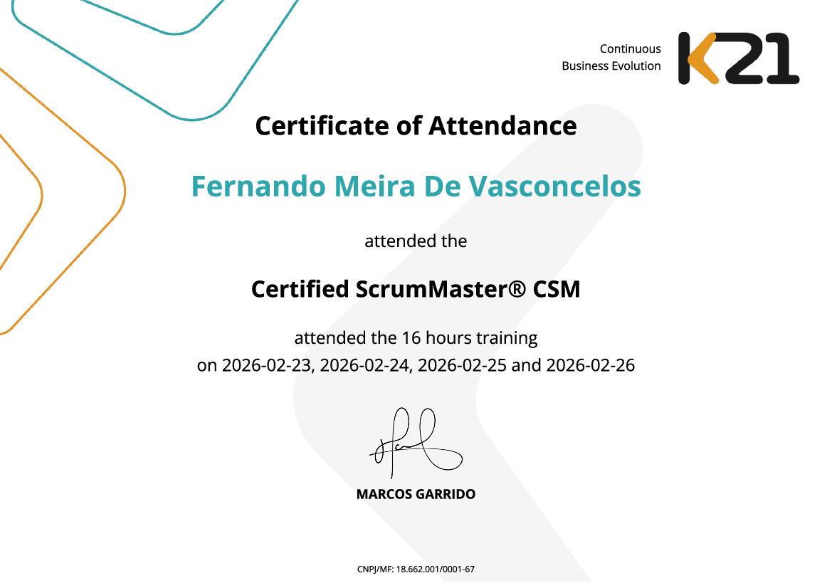 Certificado K21